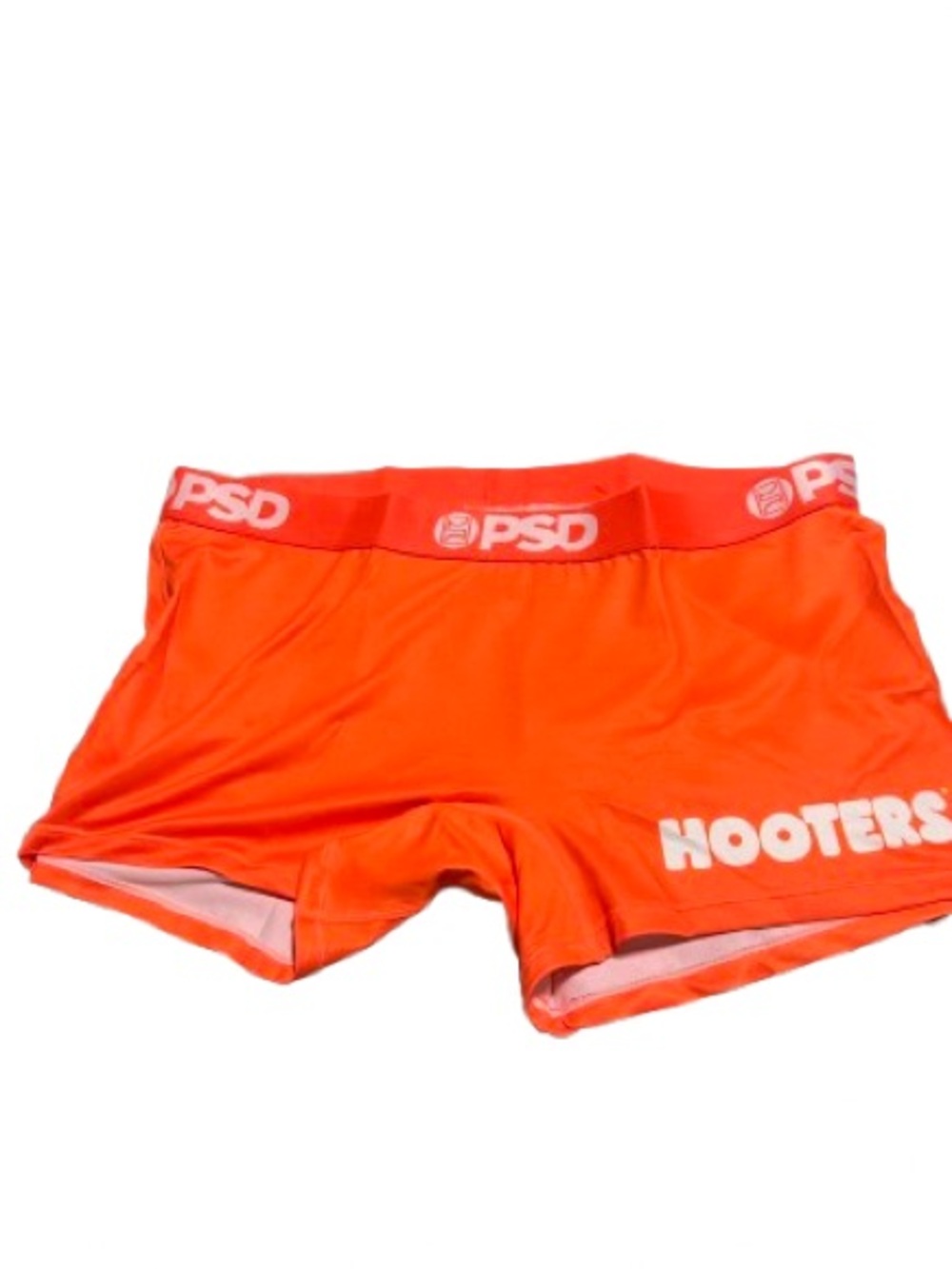 PSD Orange boy shorts  with Hooters Logo
